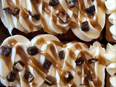 Cake slice sticky date from Della & dottie