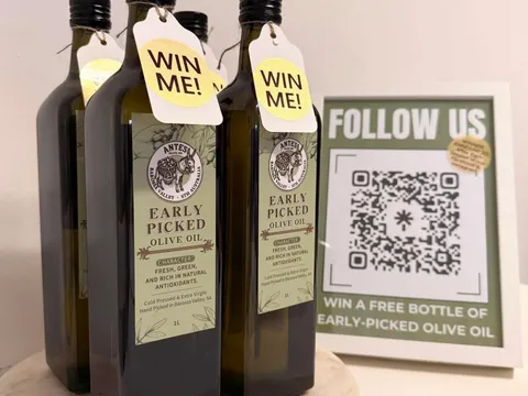1l of Early picked EVVO from Ante’s Olive oil 