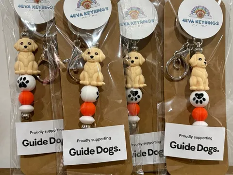 Supporting Guide Dogs Keyring from 4EvaKeyrings