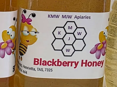 Blackberry Honey 500g from a stall in Yolla, TAS
