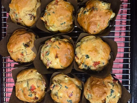 Sundried tomato & fetta muffins from Cakes By Kadi