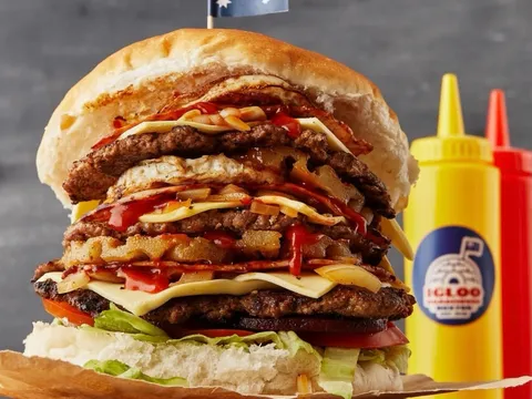 Buxton burger from Igloo Roadhouse