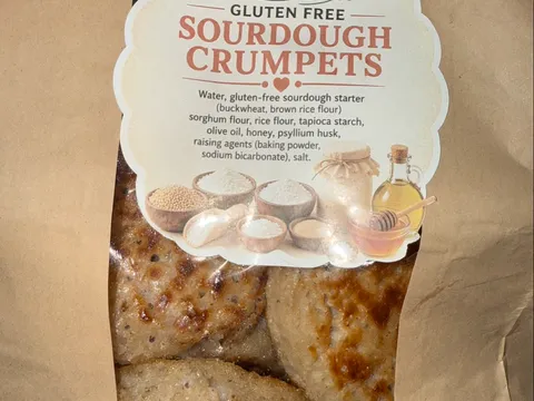Gluten free dairy free sourdough crumpets from B Kinda Crunchy 