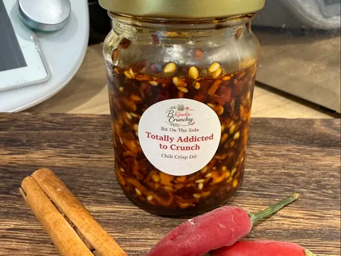 Chilli crisp oil from B Kinda Crunchy 