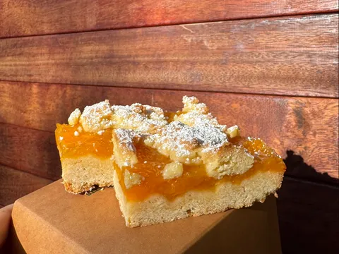 Apricot slice from Farm stand bakery 