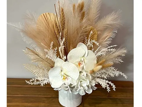 Handmade silk floral arrangement from Weberflorals