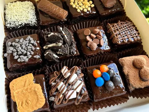 Homemade Chocolate Brownies from a stall in Canada Bay, NSW