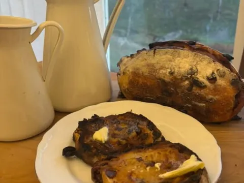 Sourdough fruit loaf from Big Sky Flower Farm