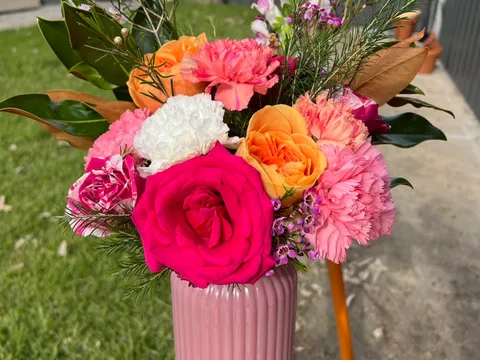 Flowers with vase from Blooming Thoughts