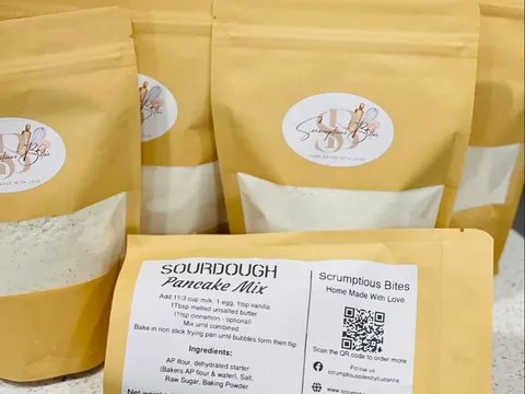 Sourdough pancake mix from Scrumptious Bites