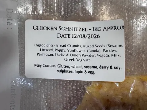 Chicken Schnitzel from Up The Creek 