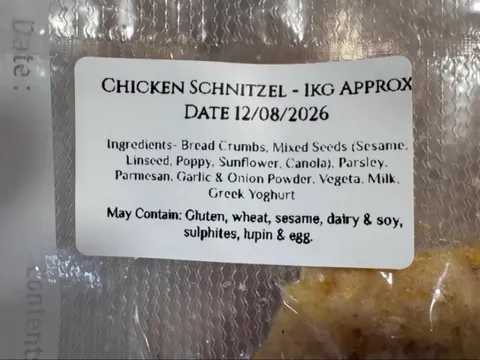 Homemade Chicken Schnitzel from Gawler Trail 
