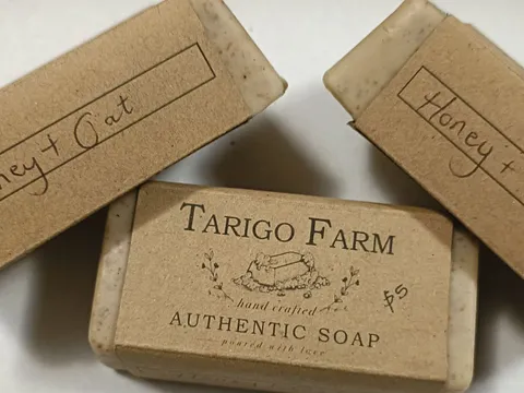 Handmade soap from Tarigo Farm Stall