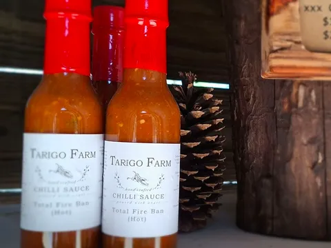 Homemade chilli 🌶 sauce from Tarigo Farm Stall