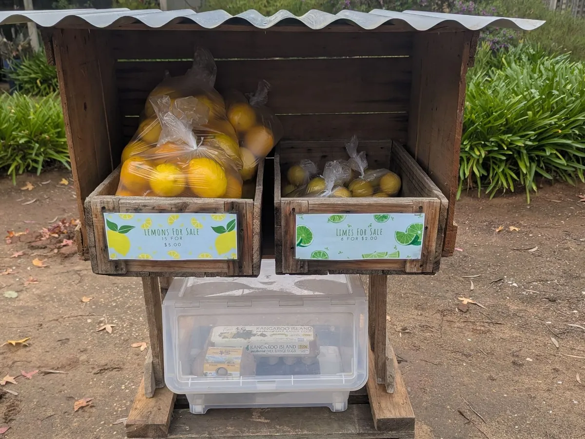 Homegrown produce in Tanunda, SA